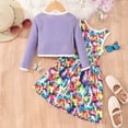 thumbnail image 4 of Futezty Toddler Boys Girls Clothes Fall Winter Outfit Sets, Baby Boy Girl Outfits Long Sleeve Round Neck Floral Stretch 6 12 18 24 Months 2T 3T 4T 2PCS Everyday, 4 of 9