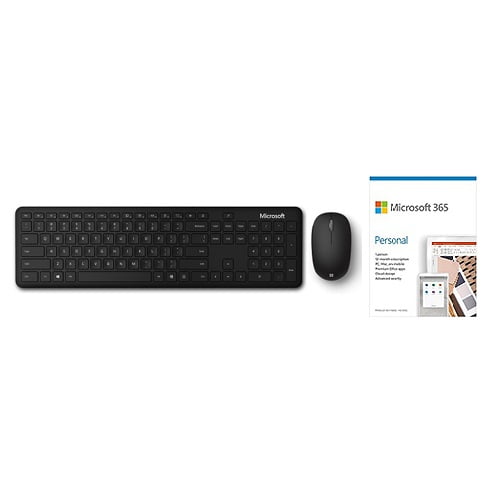 Microsoft Bluetooth Keyboard & Mouse Desktop Bundle + Microsoft 365