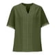 thumbnail image 4 of mfyjkho Tops Y Blusas Para Mujer, Blusa De Encaje Con Cuello Redondo Y Manga Corta Para Mujer Tops De Tallas Grandes Xl, 4 of 8