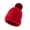 Red, variant on Dyfzdhu Women Mens Winter Knitted Beanie Hat With Faux Pom Warm Knit Cap Hats For Gray