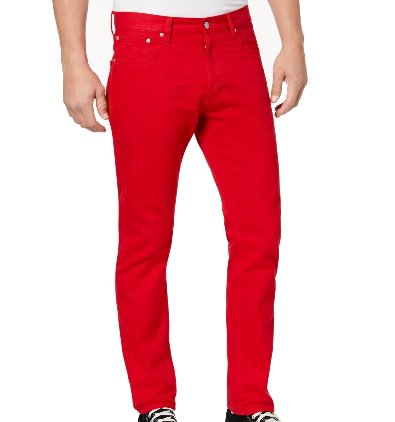 Calvin Klein Mens Iconic Slim Fit Jeans, Red, 30W x 32L - Walmart.com