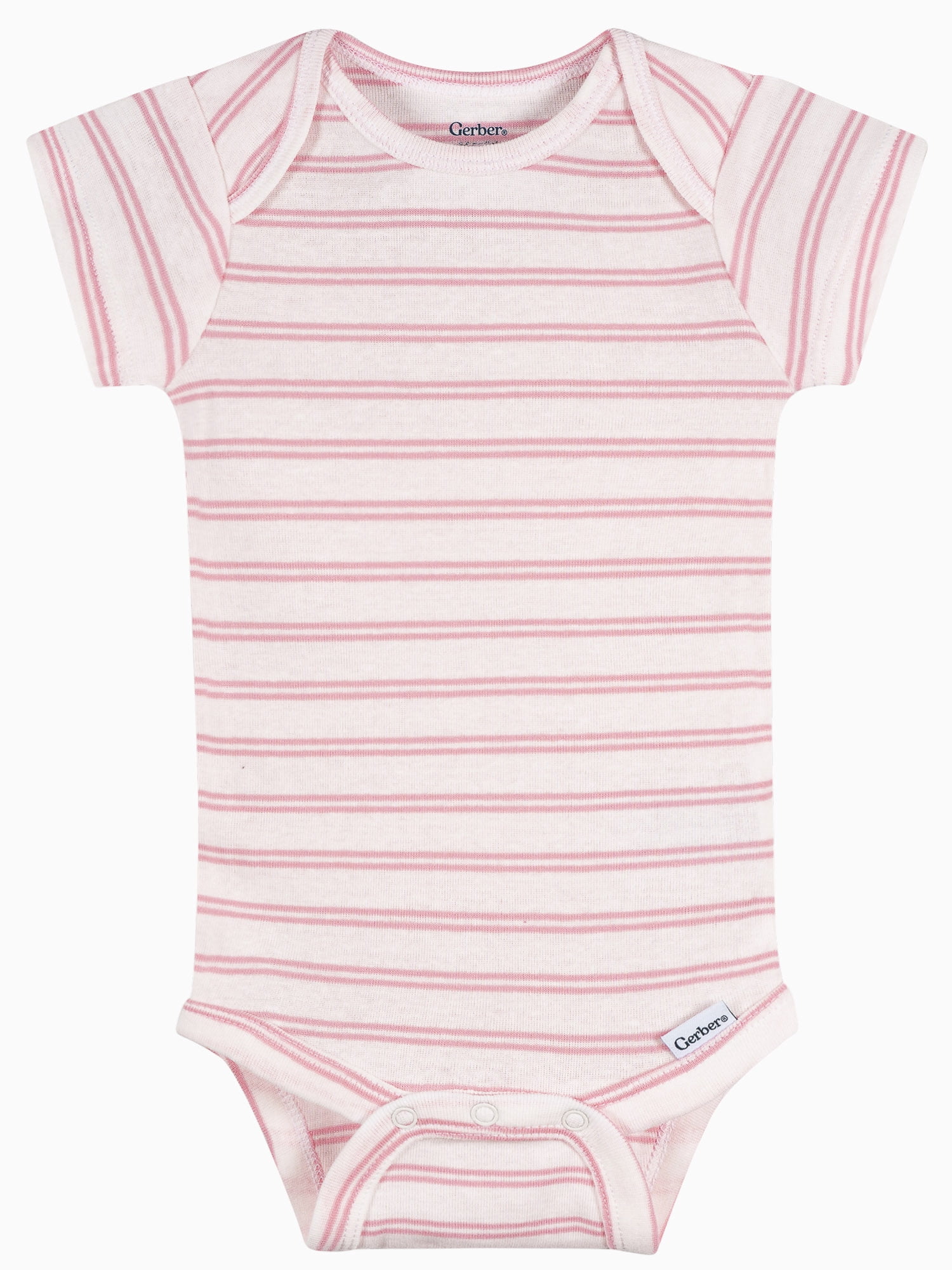 Gerber Baby Neutral Short Sleeve Onesies, 8-Pack, Sizes 0/3 Newborn - 12 Months