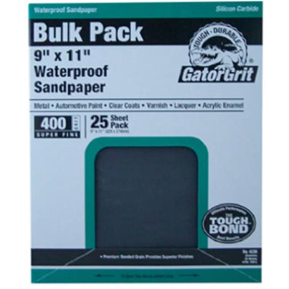 Ali Industries 4238 9 in. x 11 ft. Ultra Fine 600 Grit Sandpaper, 25 Count