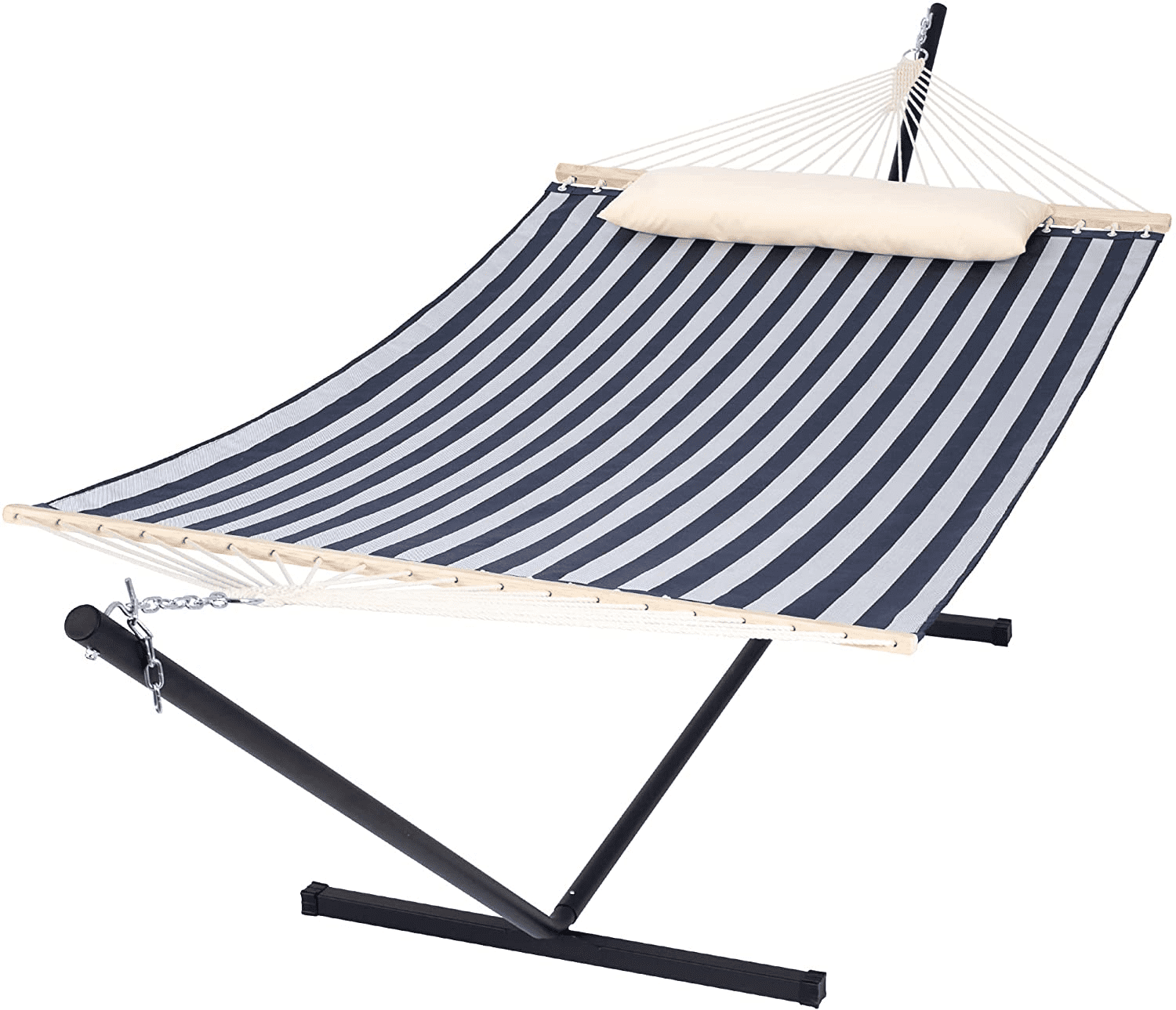 Details about   Products Deluxe Pillow Hammock With Stand Supports 500lb Outdoor Patio Furniture 