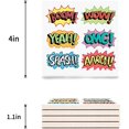 thumbnail image 3 of KXMDXA Funny Comic OMG WOO Set of 6 Coaster for Drinks, Absorbent Ceramic Stone Coasters Cup Mat with Cork Base for Home Kitchen Room Coffee Table Bar Decor, 3 of 4