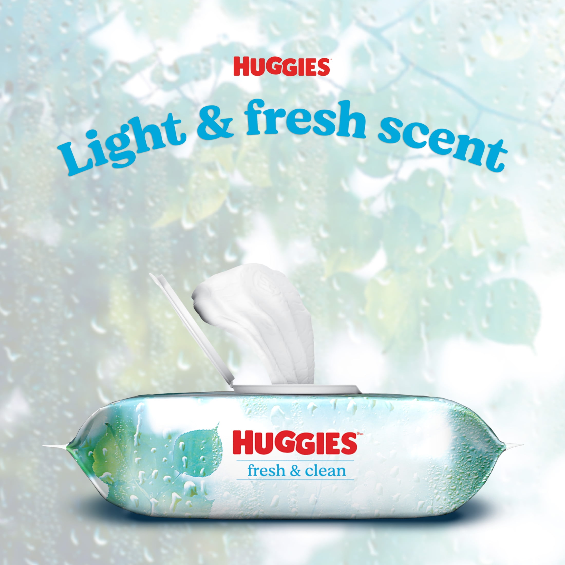 Huggies Simply Clean Fresh Scent Wipes, 3 Flip-Top Packs, 192 Total Ct