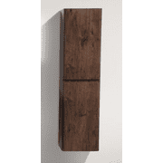 HAPPY 60" ROSE WOOD BATHROOM LINEN SIDE CABINET W/ 2 STORAGE AREAS