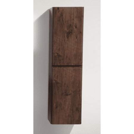 HAPPY 60" ROSE WOOD BATHROOM LINEN SIDE CABINET W/ 2 STORAGE AREAS