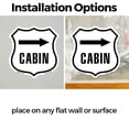 thumbnail image 3 of Cabin Right (5 Pack) 4 inch X 4 inch Shield Shaped Heavy Duty 3.2 mil Vinyl Decals Weather Resistant Made in the USA, 3 of 5
