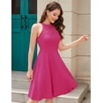 thumbnail image 3 of Vestido Bbonlinedress, estilo halter en forma de A, color rosa intenso, para mujer, 3 of 6