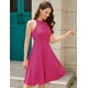 thumbnail image 3 of Vestido corto Bbonlinedress rosa intenso para baile de graduación para mujer, 3 of 6