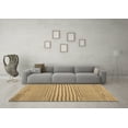 thumbnail image 3 of Ahgly Company Indoor Square Abstract Brown Contemporary Area Rugs, 4' Square, 3 of 4