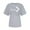 #355-Gray, variant on Craaazy Women's Love Heart Printed T-shirt Round Neck Short Sleeved Sunmmer Tops Gifts