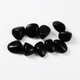 thumbnail image 4 of Nvzi Obsidiana negra natural, piedras negras a granel, cristales, piedras pulidas y pulidas para decoración, wicca, reiki, chakras y energía, suministros de brujería (10 unidades), 4 of 5