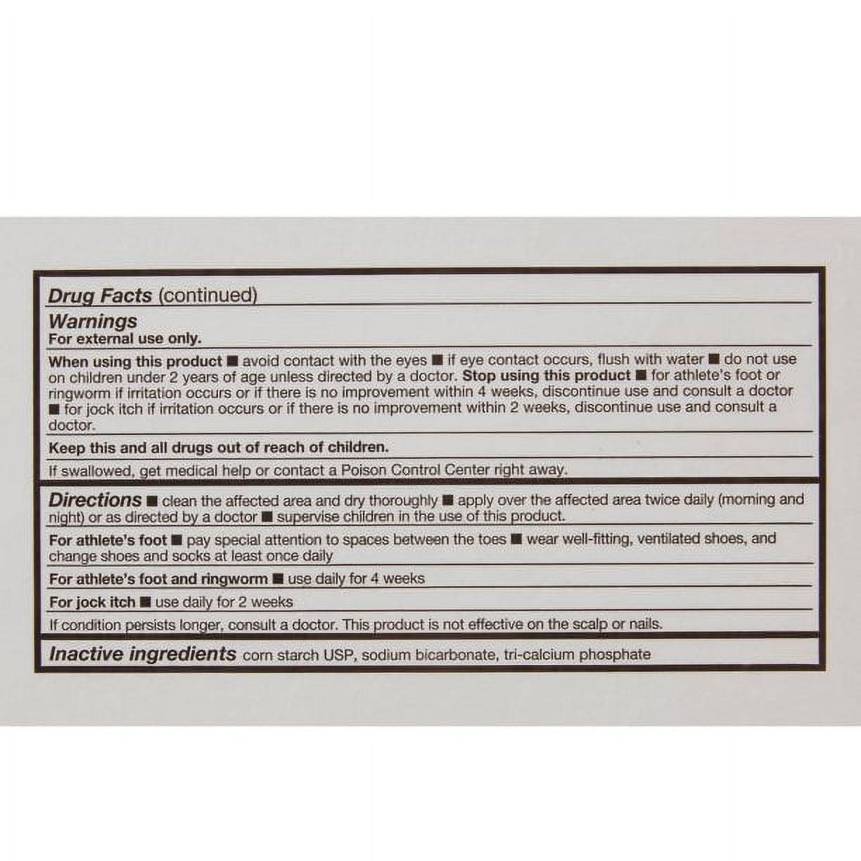 Coloplast Micro-Guard Antifungal Miconazole Powder with Miconazole Nitrate 2%, 3 oz, 2 Pack