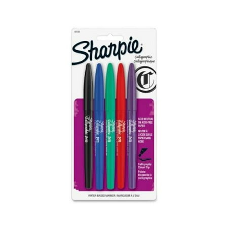 Sharpie Calligraphic Marker Pen Set (5 Pack) - Walmart.com