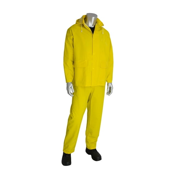 3 Pc. Heavy Duty Yellow Rain suit 2XL