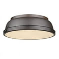 thumbnail image 1 of Duncan 14" Flush Mount in Rubbed Bronze with a Rubbed Bronze Shade, 1 of 4