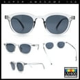 thumbnail image 2 of Micro Snug Round Hipster Horn Rim Nostalgic Retro Plastic Sunglasses Slate - Black, 2 of 7