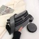 thumbnail image 4 of Bolso en el pecho para mujer Bolsos tipo satchel Bling PU Cuero Moda Chicas Monedero (Plata) Ehuebsd Para Estrenar, 4 of 9