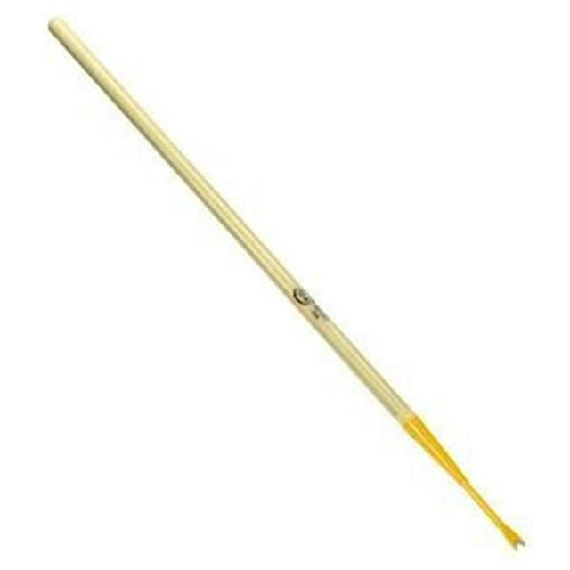 36 in. Lawn Weeder with Wood Handle, Black