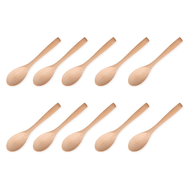 Bearachild Paquete de 10 cucharas de pequeñas, utensilios, utensilios de comedor, utensilios de barra, cucharadita de miel, condimentos de cocina, Mostrada tipo 10 Bearachild HA059797-10B