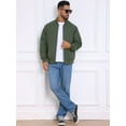 thumbnail image 2 of DARING DIVA Casual Stylish Lightweight Full Zip Up Bomber Jacket 2XL Green, 2 of 7