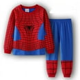 thumbnail image 4 of Pyjama en coton Spider-man pour enfants, ensemble de vêtements pour tout-petits, mode pour garçons, printemps, automne, 4 of 4