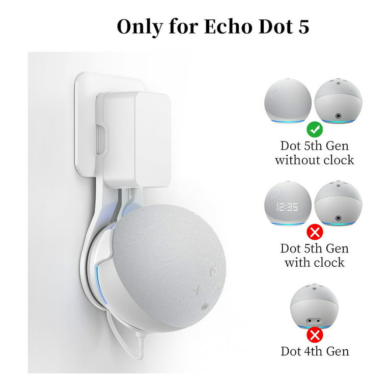 Outlet Wall Mount Upgraded Echo Dot 4/5 Accessories Cable - Temu