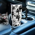 thumbnail image 3 of 40 oz Cute Cat Tumbler with Handle and Straw Lid cat gifts for cat lovers for Women Double Insulated Cup Travel Coffee Mug, 3 of 6