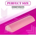 thumbnail image 4 of BBL Pillow Toilet Seat Riser, BBL Toilet Riser, D-Shaped High Density Foam Lumbar Roll Back Support Pillow, Toliet Seat Lift, Yoga BBL Pillow Toilet Riser, Brazilian Butt Lift Toilet Seat, 4 of 5