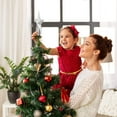 thumbnail image 2 of Glitter Star Tree Topper - Christmas Silver Decorative Holiday Bethlehem Star Ornament, 2 of 6