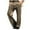 VZ7# Brown, variant on Pants for Men Elastic Waist Straight Leg Dressy Trousers Velvet with Front Pocket Grid Business Holiday Fashion Casual Versatile Dailywear