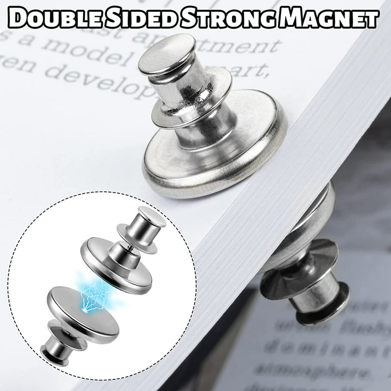Lenink Magnetic Curtain Closures, 6 Pairs Upgraded Holdback Button Curtain  Magnetic Clips for Home Bedroom Office Curtain, Prevent Light Leaking