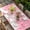 Pink, variant on Black Yellow Christmas Table Cloths for 4 Foot Rectangle Tables, Xmas Tree Snowflake Winter Patio Waterproof Elastic Fitted Tablecloths, Washable Rectangular Table Cover for Camping