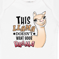 thumbnail image 4 of Inktastic This Llama Doesn't Want Your Drama Cute Llama Boys or Girls Baby Bodysuit, 4 of 5