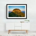 thumbnail image 2 of Big Pinnacle - Winston-Salem North Carolina Photography Mountain Nature Landscape Scenic Autumn Moon Forest Black Framed Wall Art Print 18 x 24 inches, 2 of 4