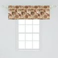 thumbnail image 2 of Ambesonne Pirates Window Valance, Map Adventure, 54" X 18", Pale Brown White Grey, 2 of 3
