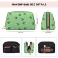thumbnail image 2 of Cucumber Print cute Makeup Bag, Leather Waterproof Travel Toiletry Bag, Large Capacity Cosmetic Bag Make up Bags Organizer fro Travel Size Toiletries Women Girls, 2 of 4
