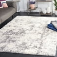 thumbnail image 2 of SAFAVIEH Lindsay Laird Abstract Polyester Shag Area Rug, Ivory/Grey, 4' x 6', 2 of 7