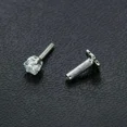 thumbnail image 4 of 2.5MM Lab Created Diamond Solitaire Stud Piercing Nose Pin 14k White Gold Finish, 4 of 4
