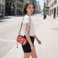 thumbnail image 5 of FORMRS Mini Crossbody Bag for Women Adjustable Shoulder Rope Travel Casual Phone Purse, Red Snowman, 5 of 7
