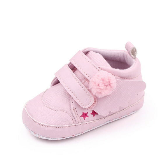 NOKIO Angel Design Baby Sneakers 0-12 Months - Lightweight Soft-Soled Shoes for Baby Girls | Comfortable Everyday Walking Shoes for Crawling Stage