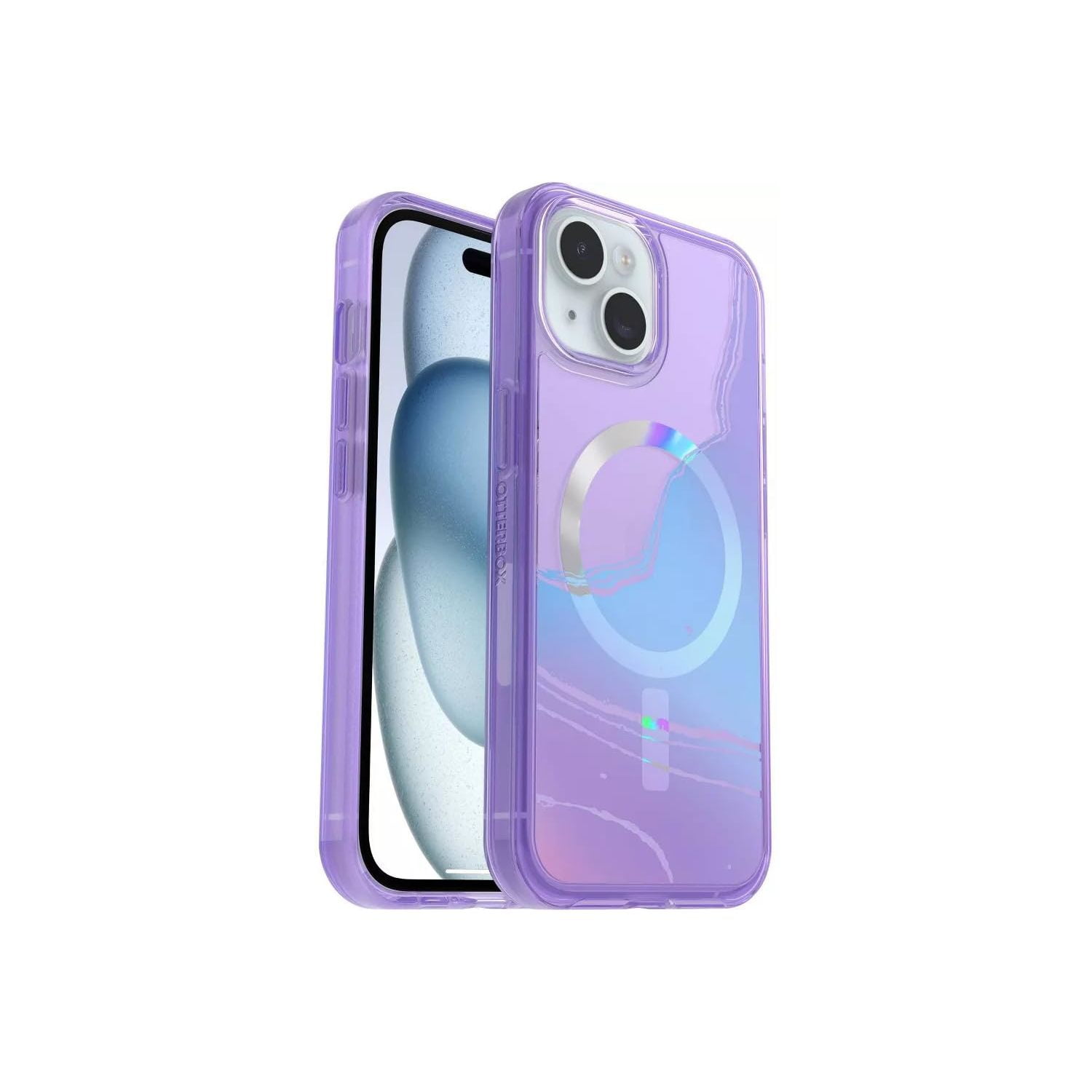 OtterBox Symmetry Series+ Case - iPhone 17e, iPhone 16e, iPhone 15, iPhone 14, iPhone 13 - Magsafe Edition - Thin & Tough, Pocket Friendly, with Raised Edges - Galactic Dreaming