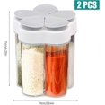 thumbnail image 5 of 2pcs 5 in 1 Plastic Spice Jars Clear Spice Containers 5 Compartment Spice Boxes for Spices Herbs Salt Pepper BBQ Picnic Travel Camping Kitchen, 5 of 5