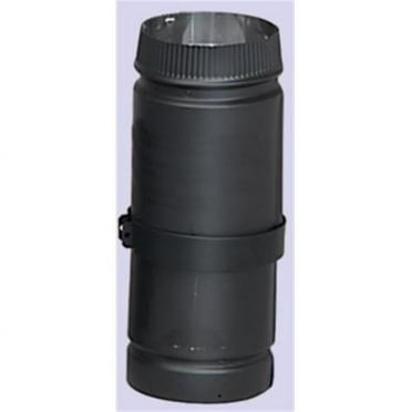 Selkirk Corporation  8 Inch  DSP Double-Wall Black Stovepipe  Telescoping  38 Inch -68 Inch