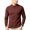 Wine, variant on Chbgutlmr Undershirts for Men Long Sleeve Notch Neck Quarter Button T-Shirts Casual Fall Comfy Plain Shirts