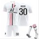 thumbnail image 1 of Nuevo 21/22 Home Kits de fútbol para niños Camisa de tiras azules Camiseta de fútbol Traje de entrenamiento-21-22 PSG Away Kit Messi 30-M BmatwkZeng Bmatwe Jersey, 1 of 1
