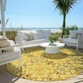 thumbnail image 6 of Addison Rugs Chantille Indoor/Outdoor Transitional Medallions Orange Washable Round Rug, 8' x 8', 6 of 6