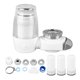 thumbnail image 1 of Filtro de agua para grifo ABS, lavable, reutilizable, de fácil instalación, prefiltro eficaz para fregadero de cocina, 4 filtros (1 preinstalado), 1 of 14